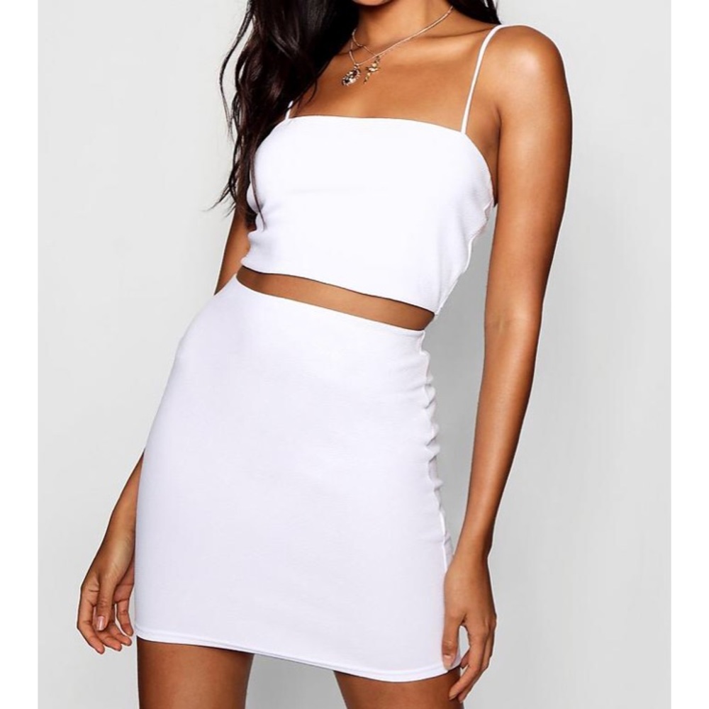 Strappy Crop & Mini Skirt Co-ord Set
